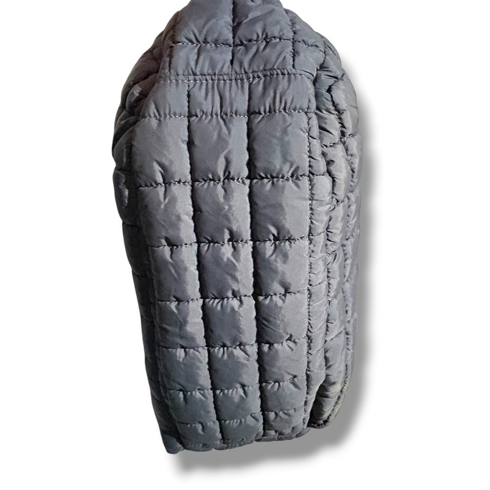 Urban Expressions Quilted Puffer Hobo Bag Charcoal Gray Square Grid Slouchy NEW - Picture 5 of 6